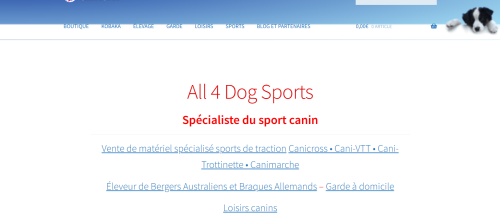 Avis all4dogsports.fr